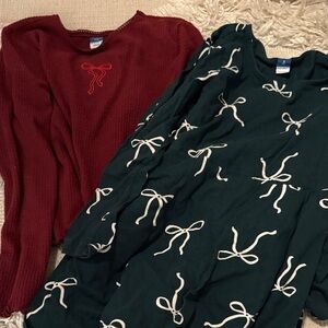 Old Navy Burgundy and Teal Sweater Set